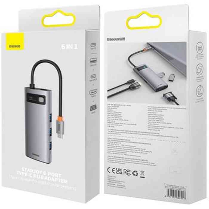 Baseus Starjoy 6 in 1 Type-C Hub Adapter